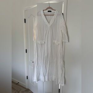 White cover up/tunic dress